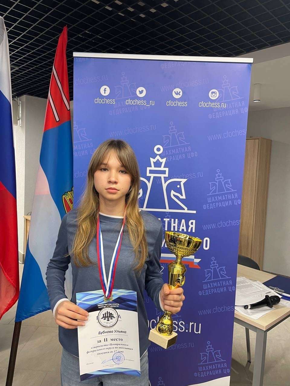 Успехи на первенстве ЦФО по классическим шахматам